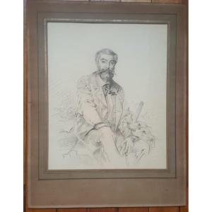 Edmond Louis Dupain: Portrait Of Mr Archambaud, Drawing