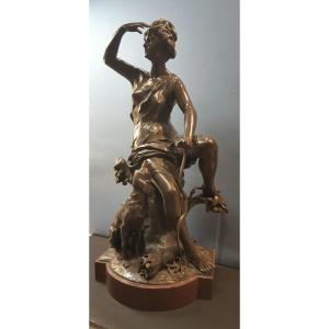 Dianne Huntress, Bronze By Luca Madrassi