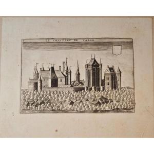 Château de Targé près de Chatellerault, gravure de Chastillon, XVIIème