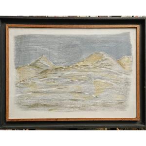 Vladimir Guertick dit Lusson, craie grasse sur papier