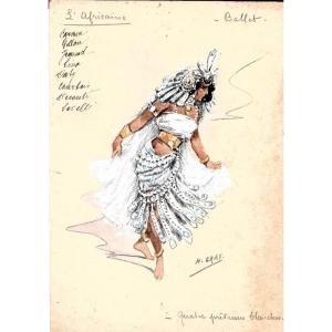 Costumes For *l'africaine*, 10 Gouaches By Henri Gray, 1899–1900