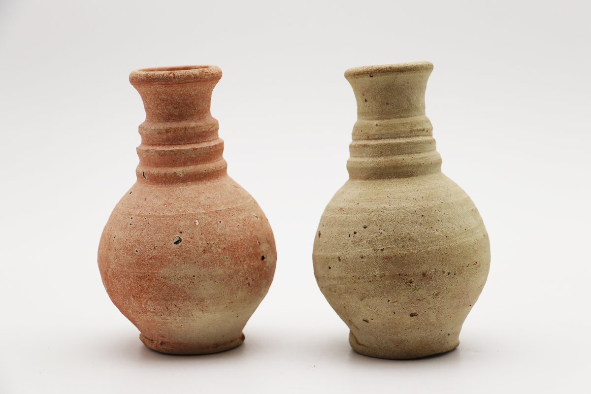 9th-10th Century Moorish Set Of Two Funerary Gift Bottles, Iberian Peninsula-photo-4
