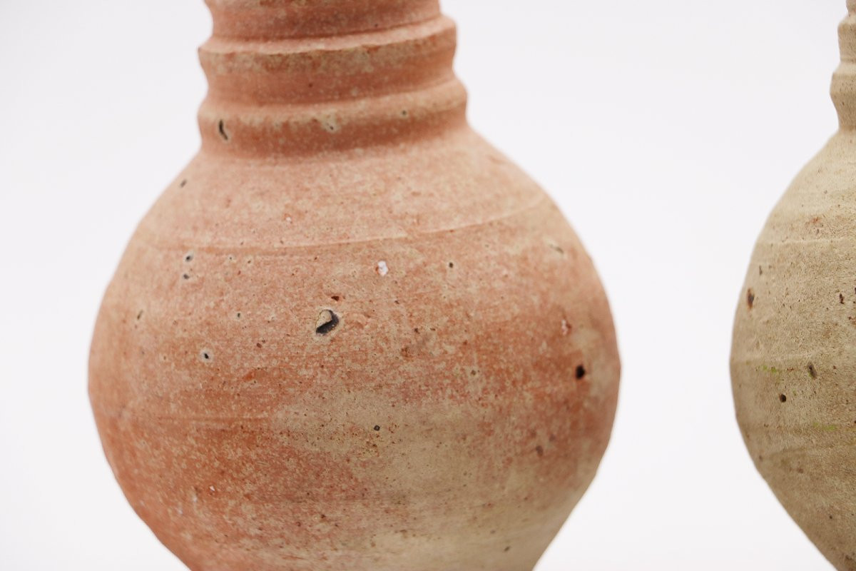 9th-10th Century Moorish Set Of Two Funerary Gift Bottles, Iberian Peninsula-photo-1
