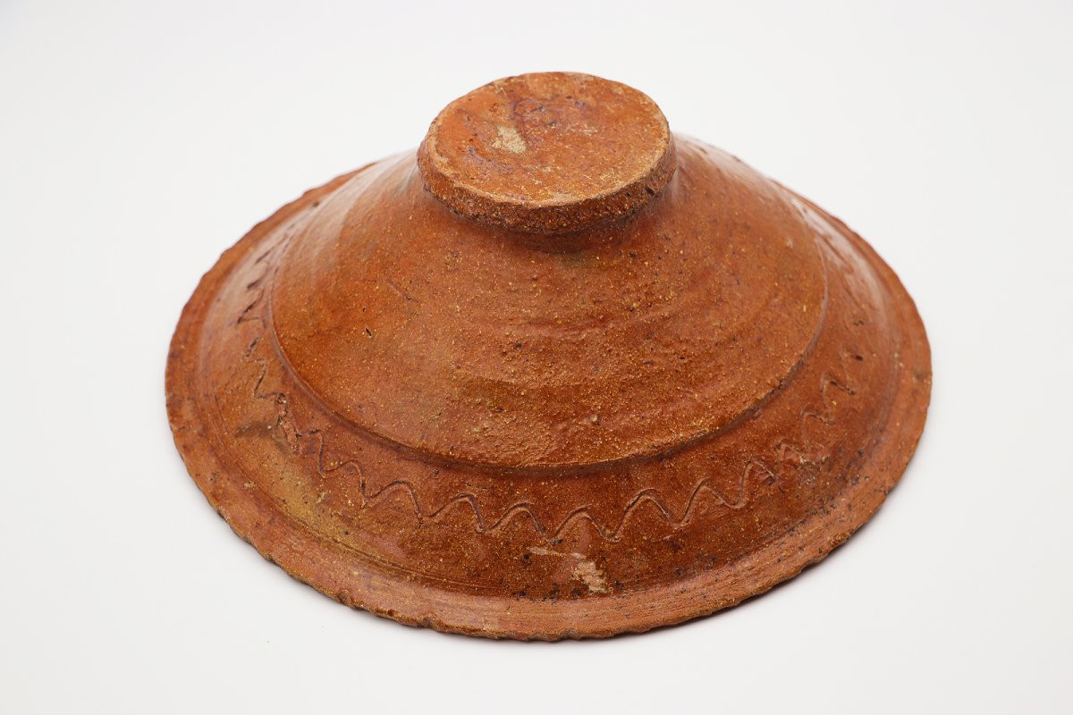Bol à lait médiéval portugais du XIVe siècle, en Terracotta-photo-6