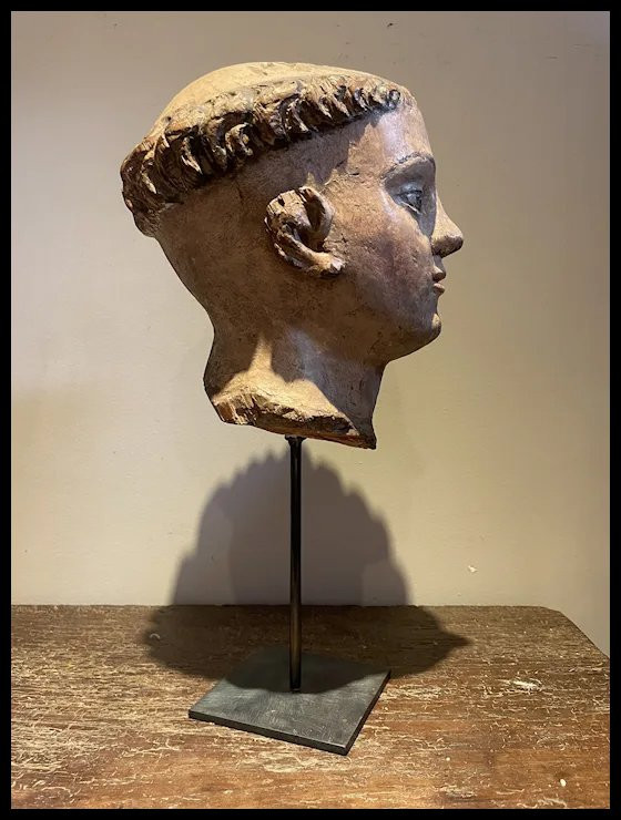 Saint Anthony Of Padua Head, Portugal, 18th Century-photo-2