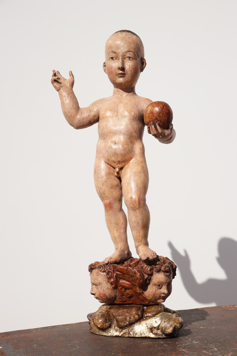 18th Century The Child Jesus Saviour Of The World (salvator Mundi ), Portuguese Baroque