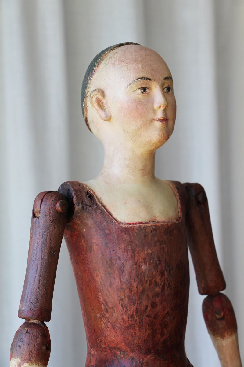 18th Century Portuguese Baroque Santos Cage Doll, Virgin, Mannequin-photo-8