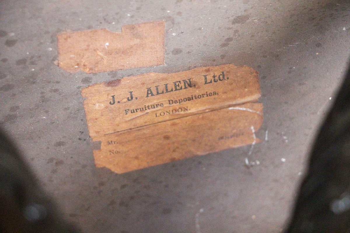 thépoy en acajou de la période Régence anglaise, avec serrure Bramah, début du XIXᵉ siè-photo-2