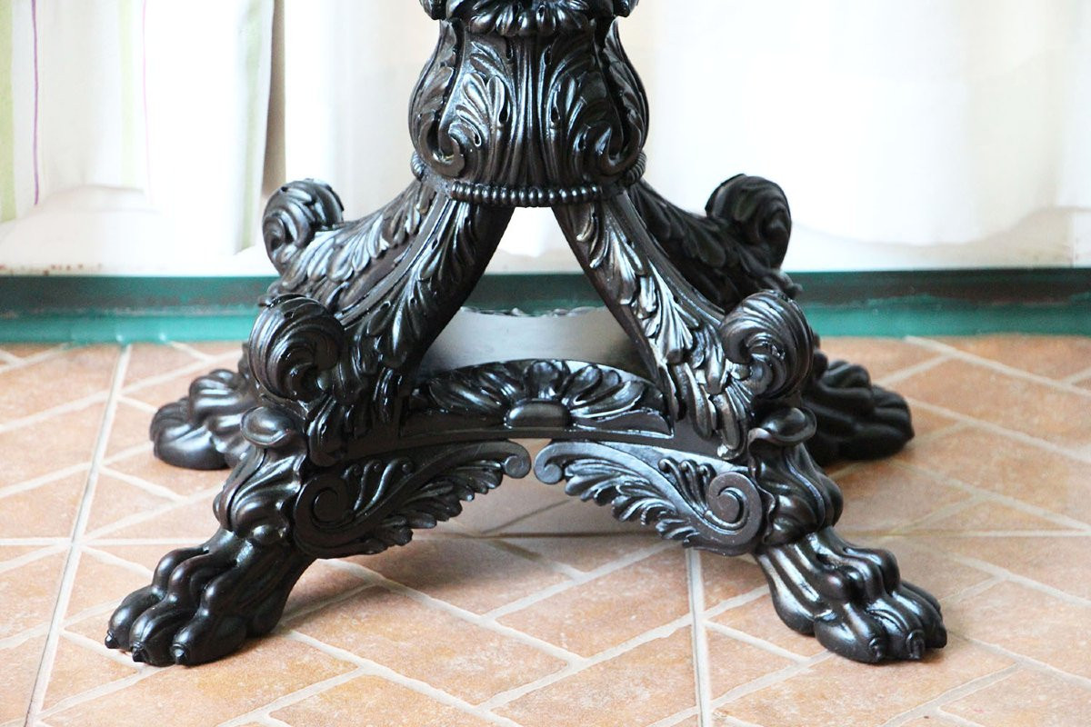 thépoy en acajou de la période Régence anglaise, avec serrure Bramah, début du XIXᵉ siè-photo-4