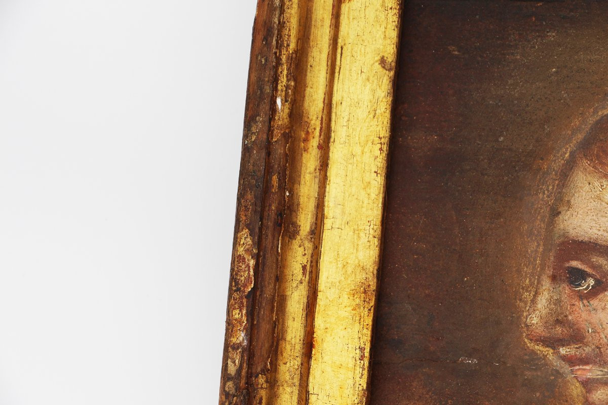 Peinture baroque de Sainte Marie-Madeleine, XVIIᵉ siècle, huile sur bois, portugaise-photo-2