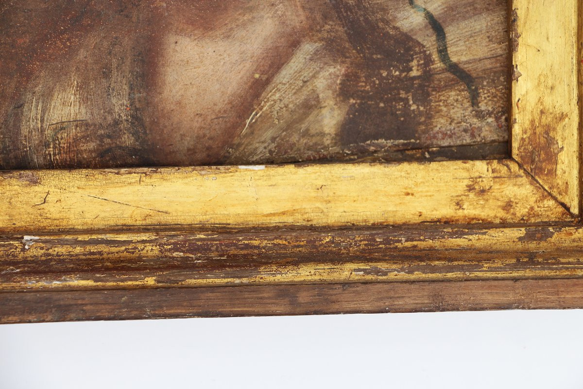 Peinture baroque de Sainte Marie-Madeleine, XVIIᵉ siècle, huile sur bois, portugaise-photo-3