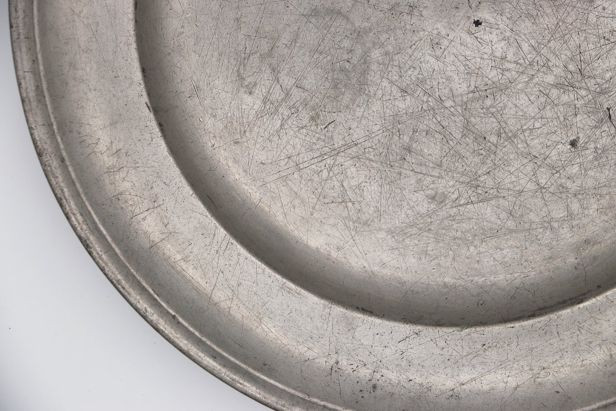Alms Dish, Pewter, 1796 Germany-photo-1