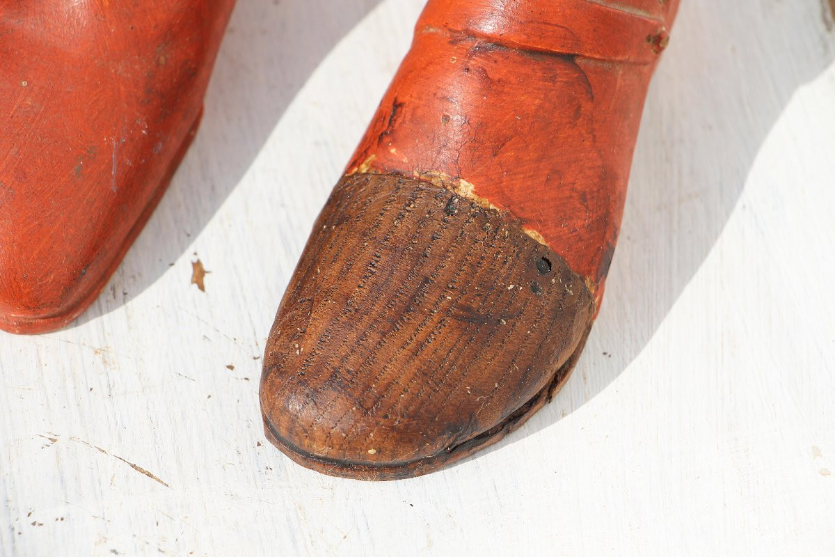 18th Century Portuguese Wooden Saint Legs-photo-1
