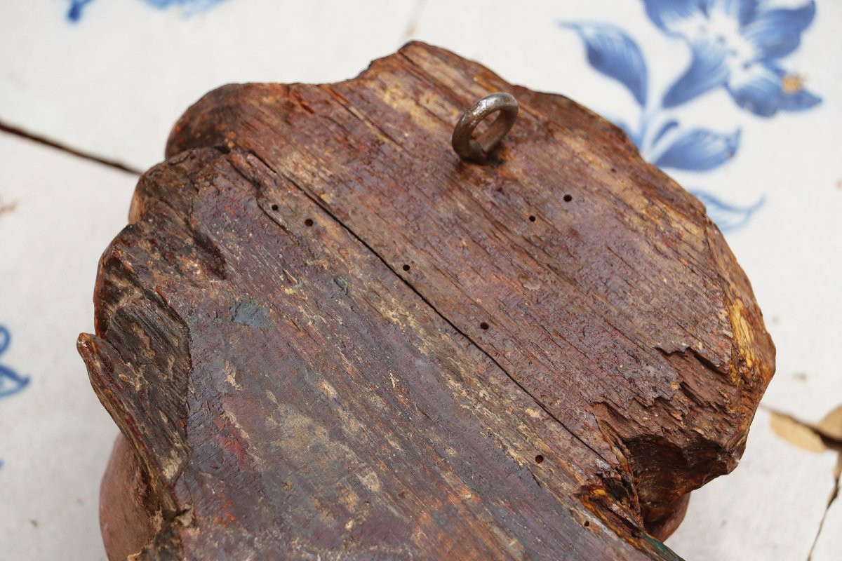 Cherub Musician Playing A Golden Bugle, 18th Century, Portuguese-photo-7
