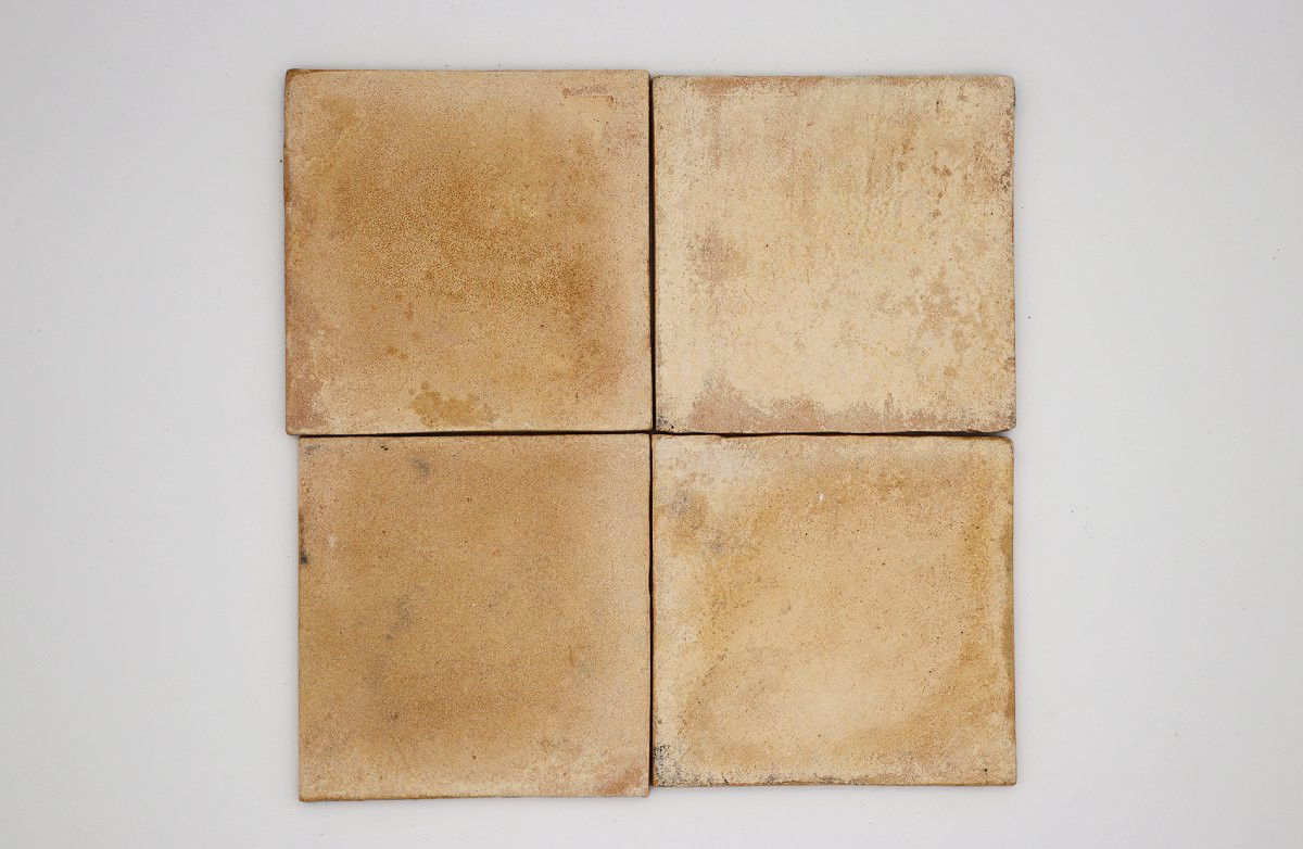 19th Century Set Of Four Baroque Tiles Blue & White, Portuguese-photo-4