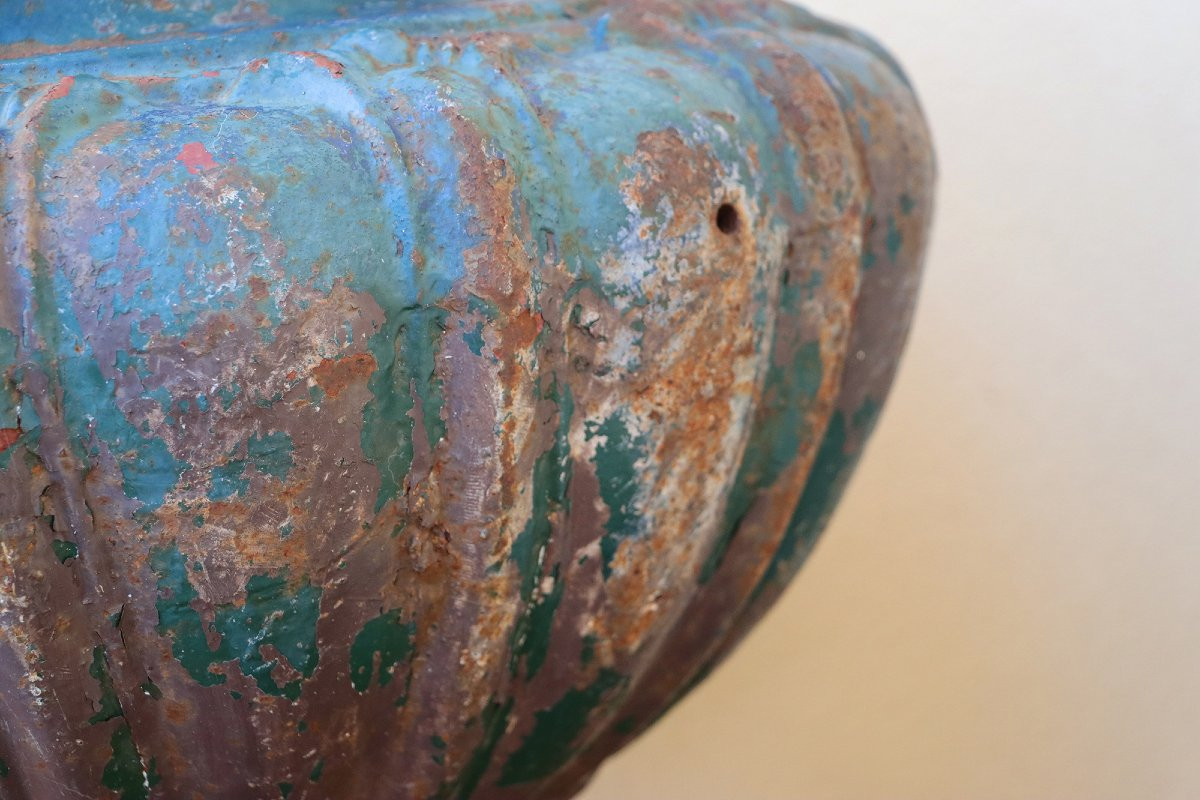 Jardinière française du XIXe siècle en fonte, probablement de Val d’Osne-photo-2