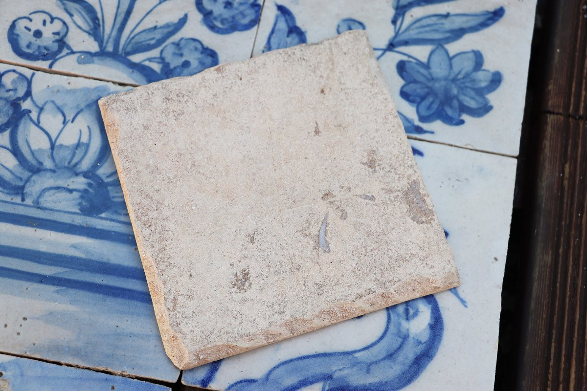 Tile Mural Panel Depicting A Baroque Jardinière With Flowers, Portuguese, 18th Century-photo-8