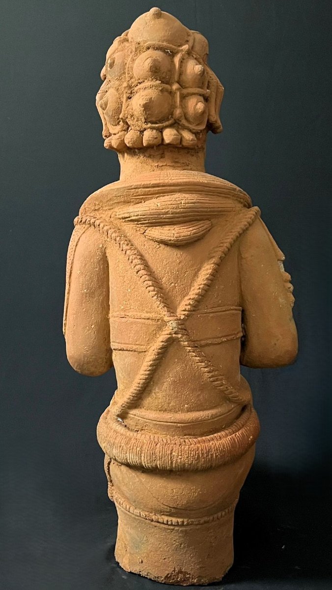 Ancient Nok Terracotta Seated Figure, Nigeria, Circa 200 Bc–500 Ad-photo-2