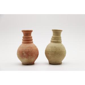 9th-10th Century Moorish Set Of Two Funerary Gift Bottles, Iberian Peninsula