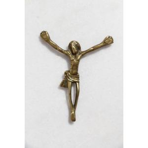 Corpus Christi médiéval en bronze du XVe siècle, portugais
