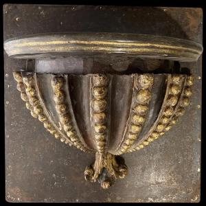 18th Century Antique Baroque Large Wall Bracket, Portuguese