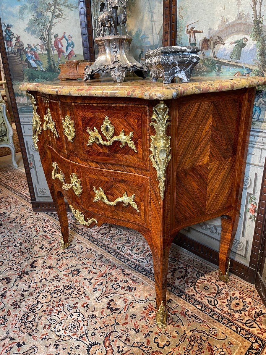 Sauteuse Epoque Louis XV Bois De Violette -photo-1