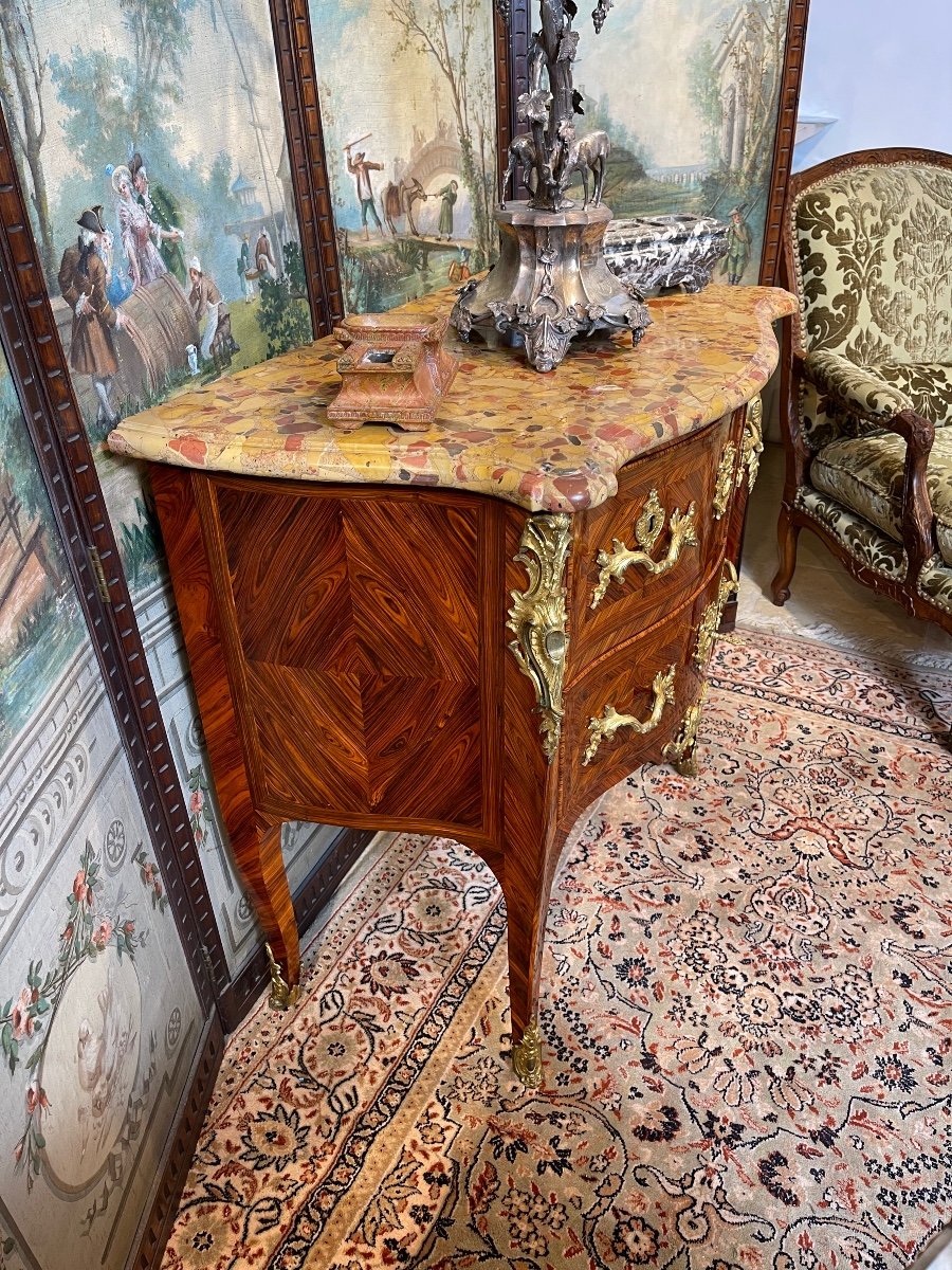 Sauteuse Epoque Louis XV Bois De Violette -photo-2