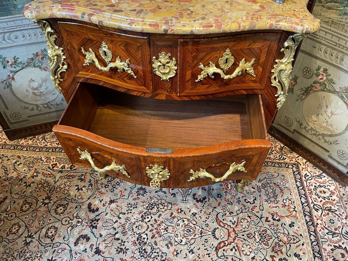 Sauteuse Epoque Louis XV Bois De Violette -photo-4