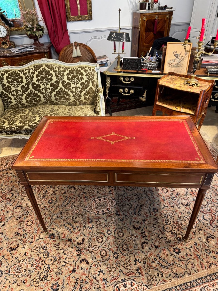Louis XVI Mahogany Library Desk -photo-2