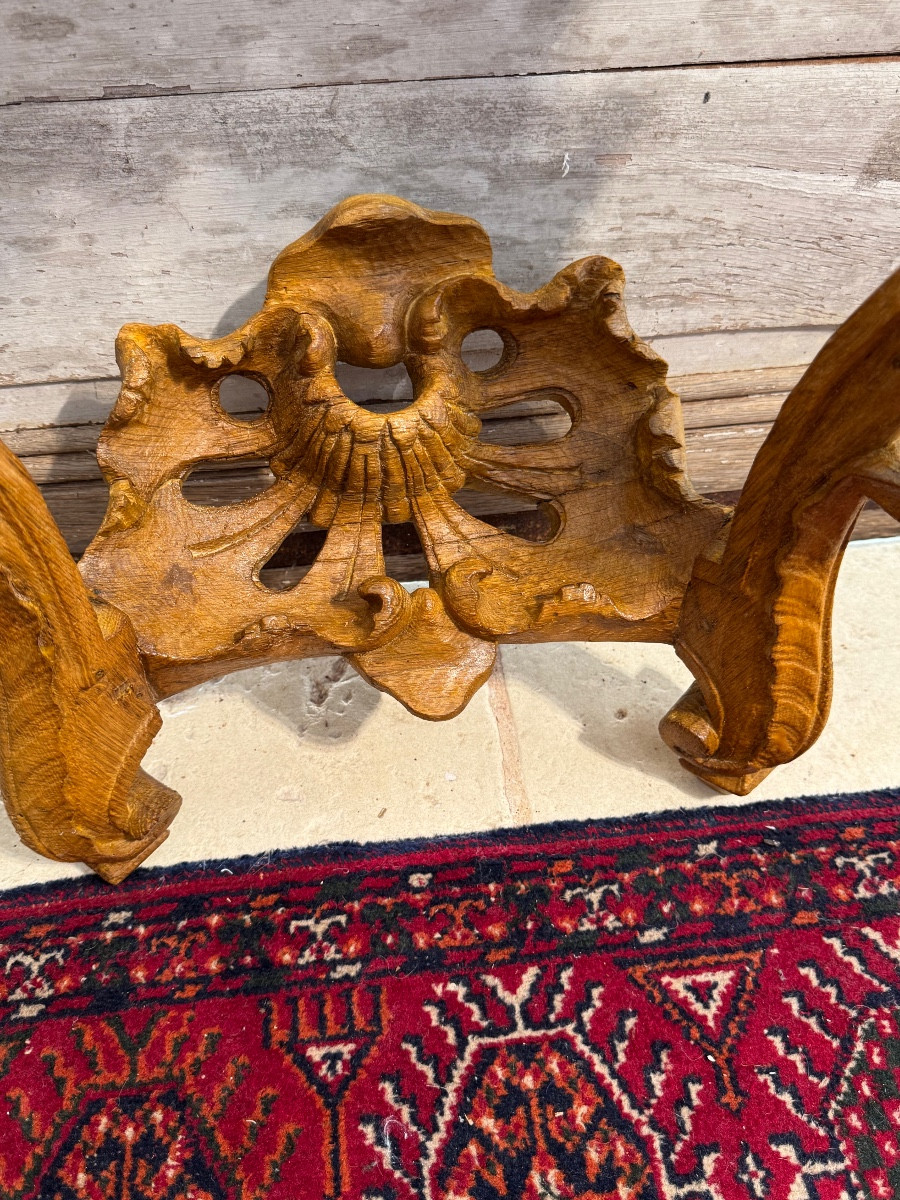 Console With Chimeras, Late Regency, Waxed Oak -photo-2