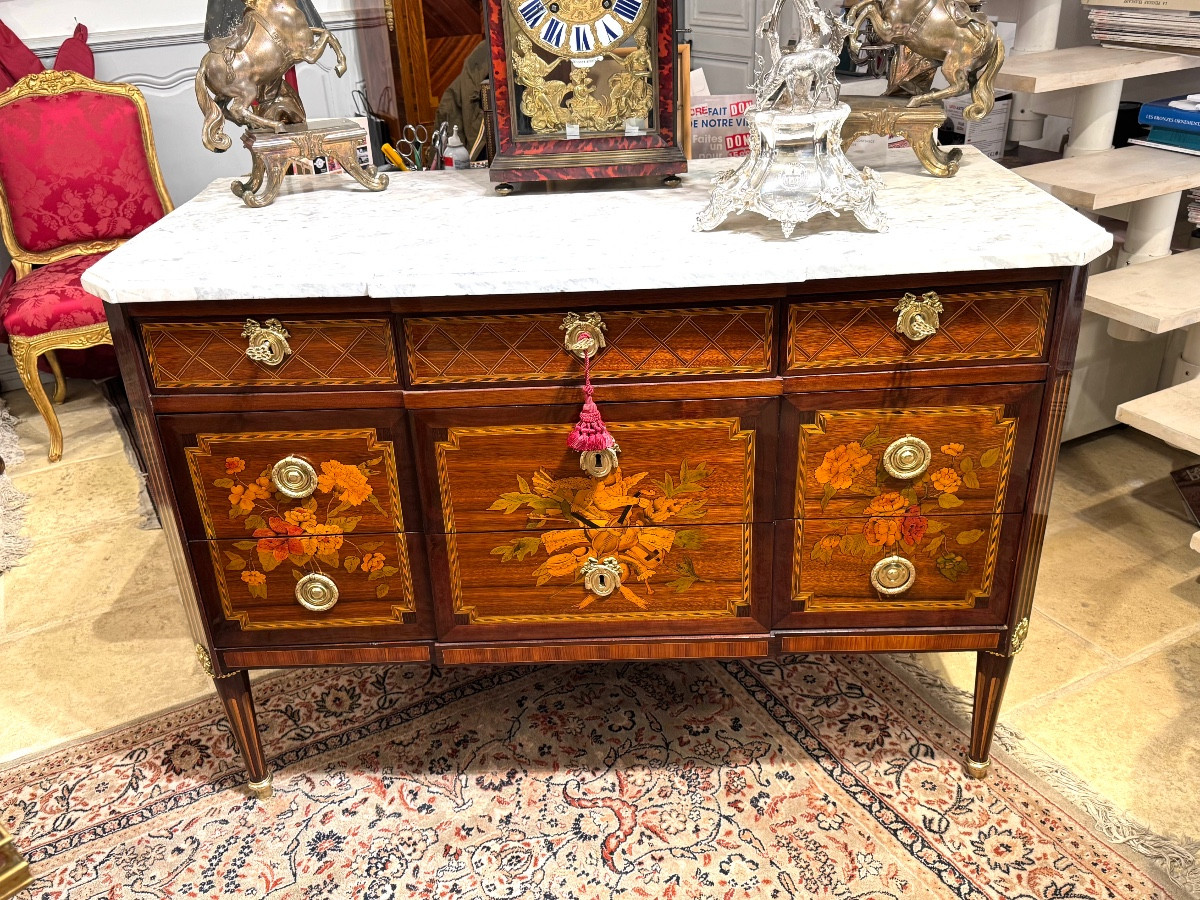 Louis XVI Period Chest Of Drawers-photo-3