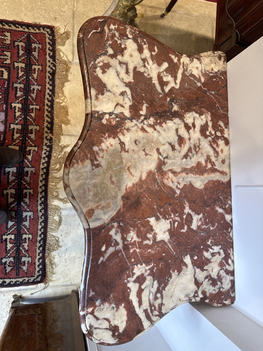 Console époque Louis XV en chêne naturel -photo-2