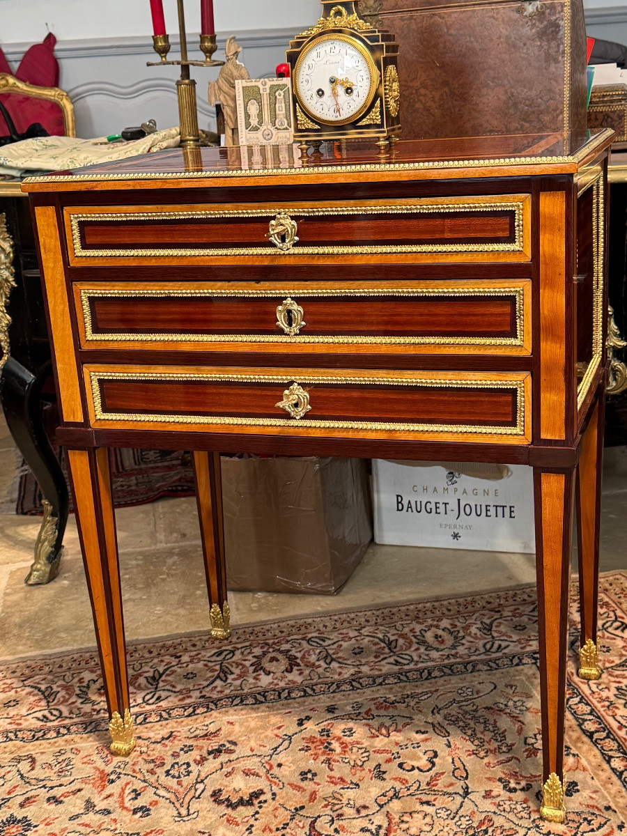 Table Volante De Salon Fin 18 E Estampé De Dester Et Poinçon De Jurande