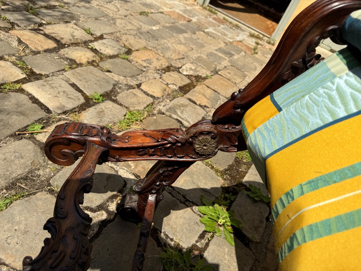 Mid-19th-century Louis XV-style Walnut Folding Chair -photo-4