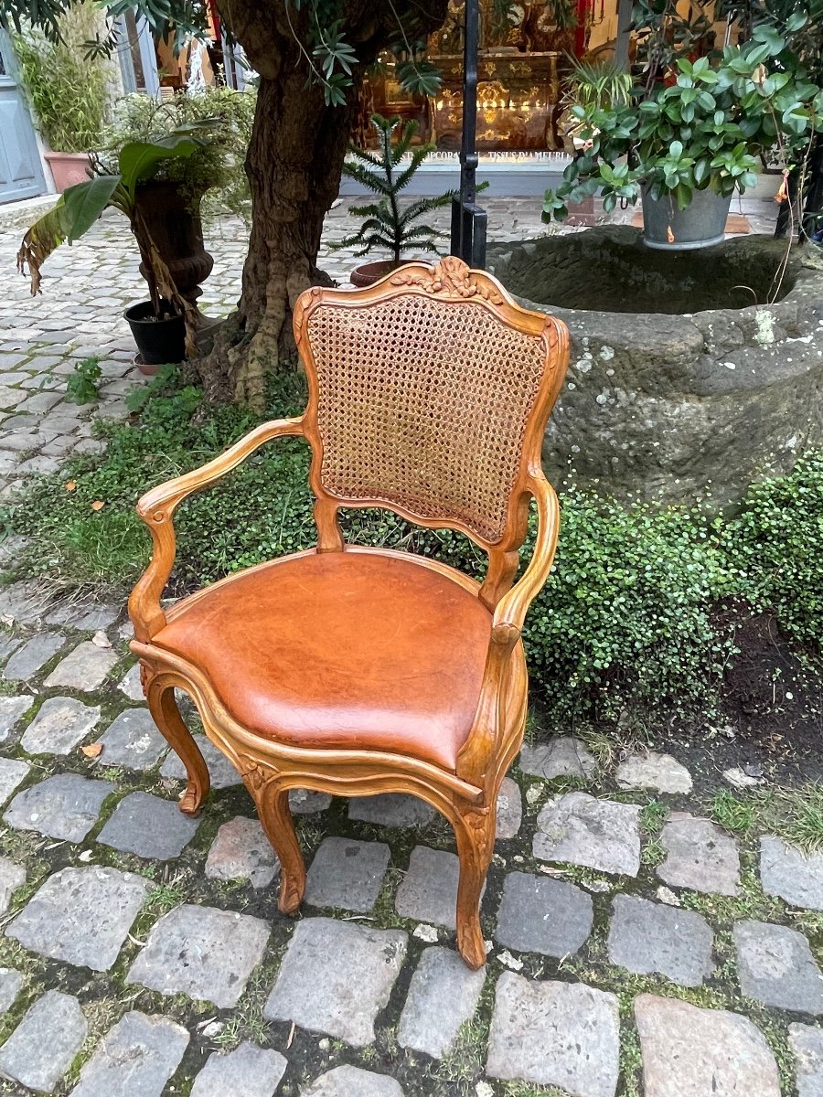 Fauteuil De Bureau Ep Louis XV 5Pieds -photo-3