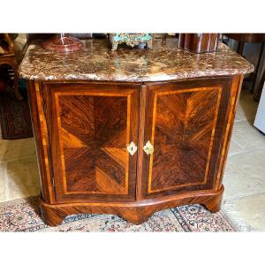 Buffet Regence Period Double Curved Marquetry 