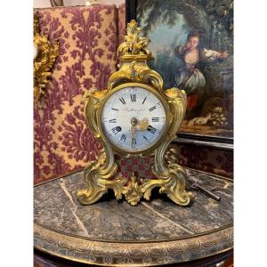 Gilt Bronze Desk Or Mantel Clock 