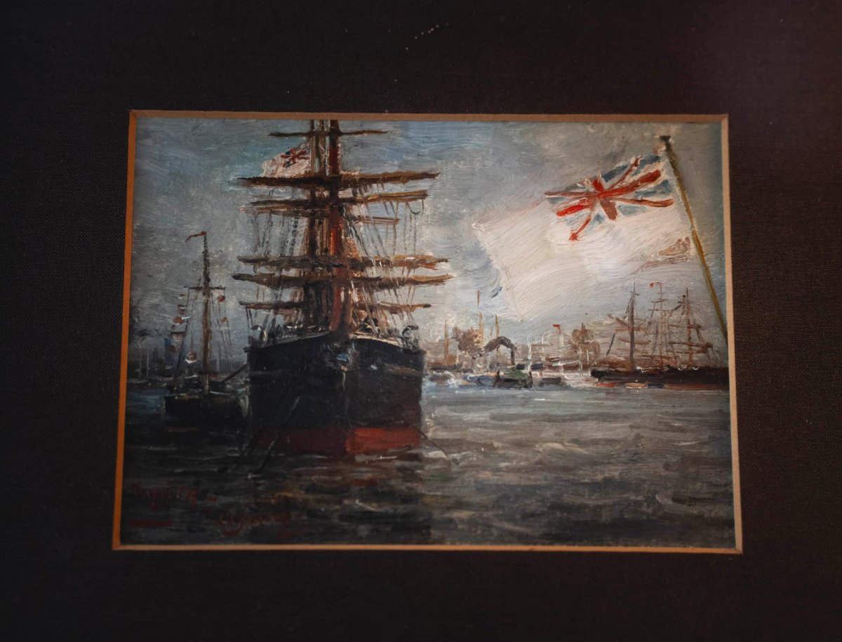 Scène portuaire de Grande-Bretagne-photo-3