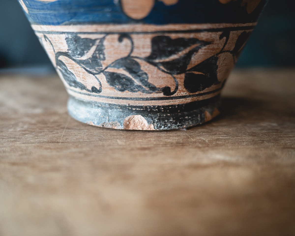 Fire Vase – Painted Terracotta, Circa 1920/30-photo-1