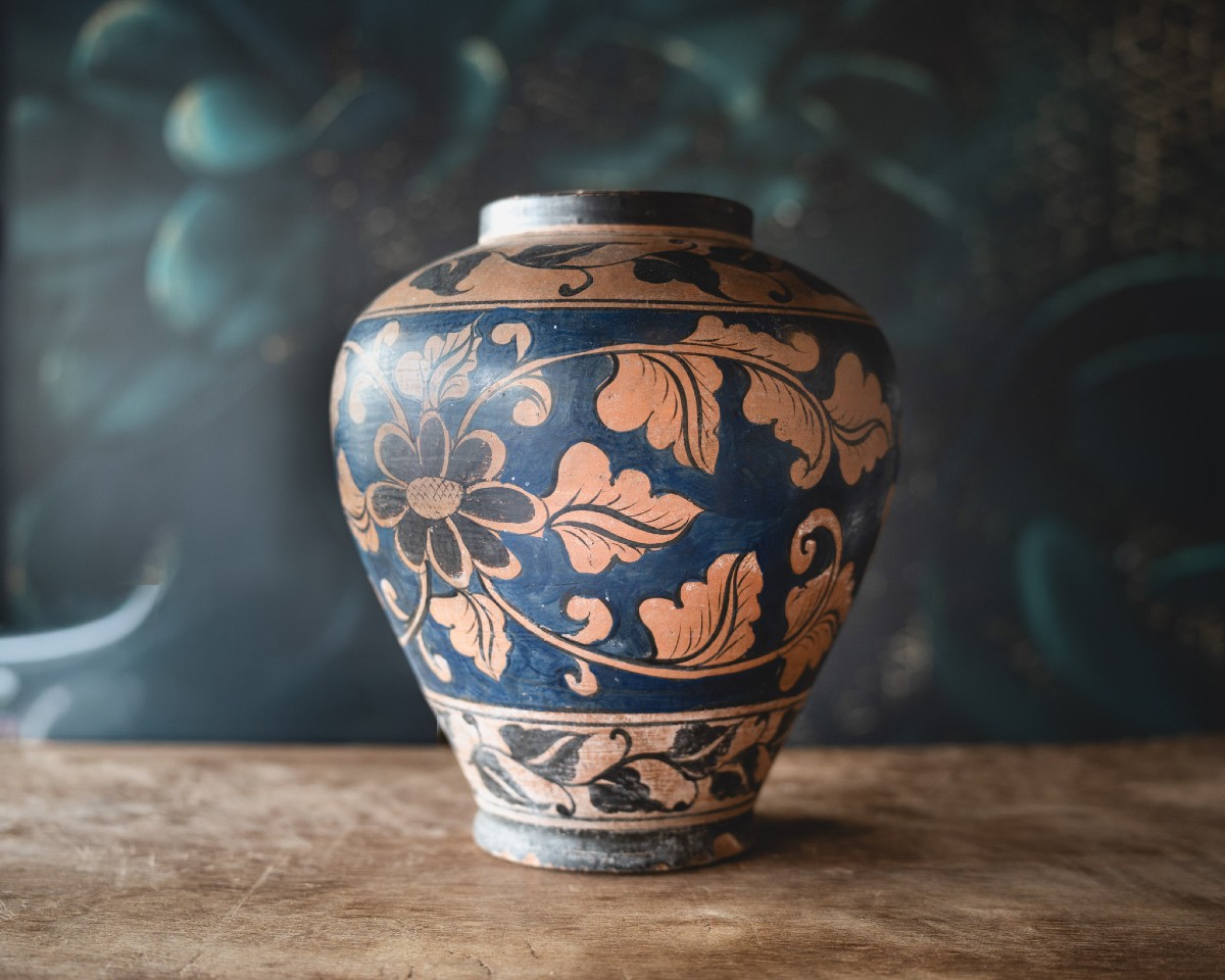 Fire Vase – Painted Terracotta, Circa 1920/30