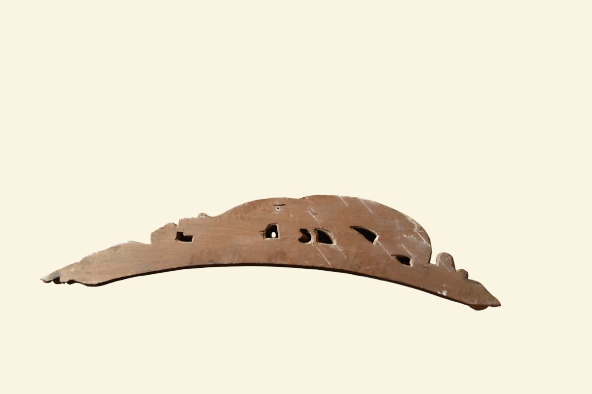 Decorative Element In Carved And Polychrome Wood – 18th Century-photo-2