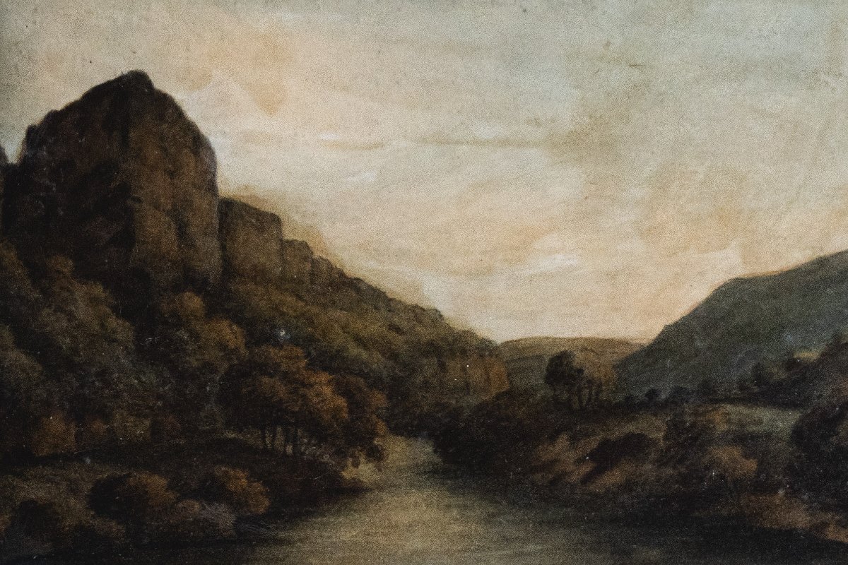 A View Of Matlock, Derbyshire – Francis Nicholson (1753-1844)-photo-2