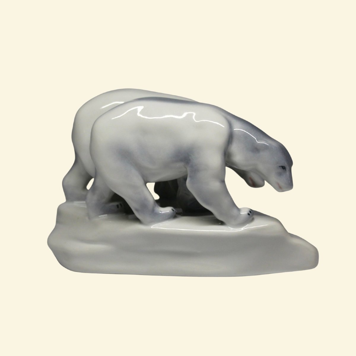 Couple d’ours polaires – Manufacture de porcelaine Zsolnay-photo-5