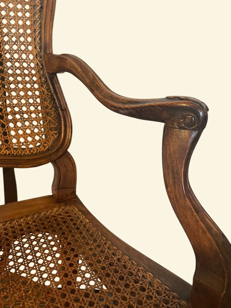 Fauteuil à dossier la reine Louis XV - Pierre Nogaret-photo-2