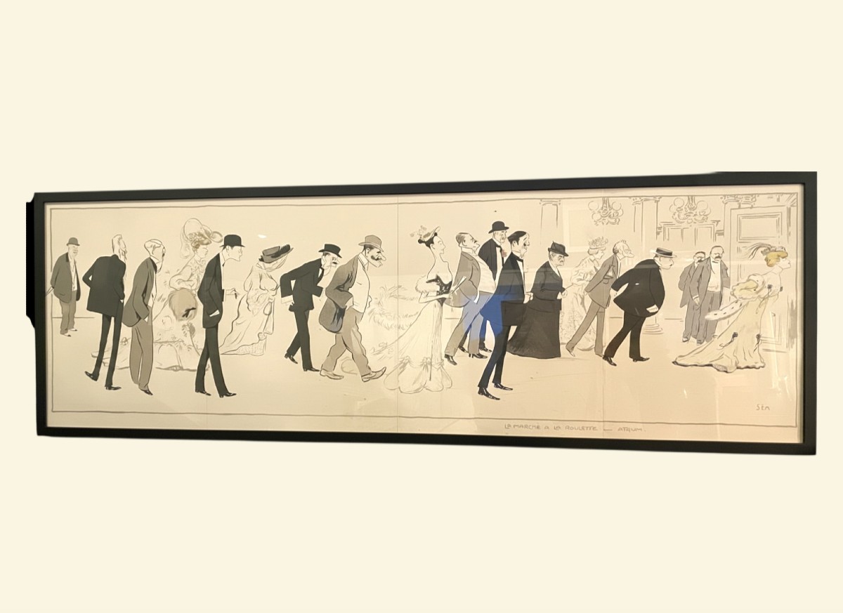 Sem (georges Goursat, 1863–1934) - Walking On A Roulette Wheel 