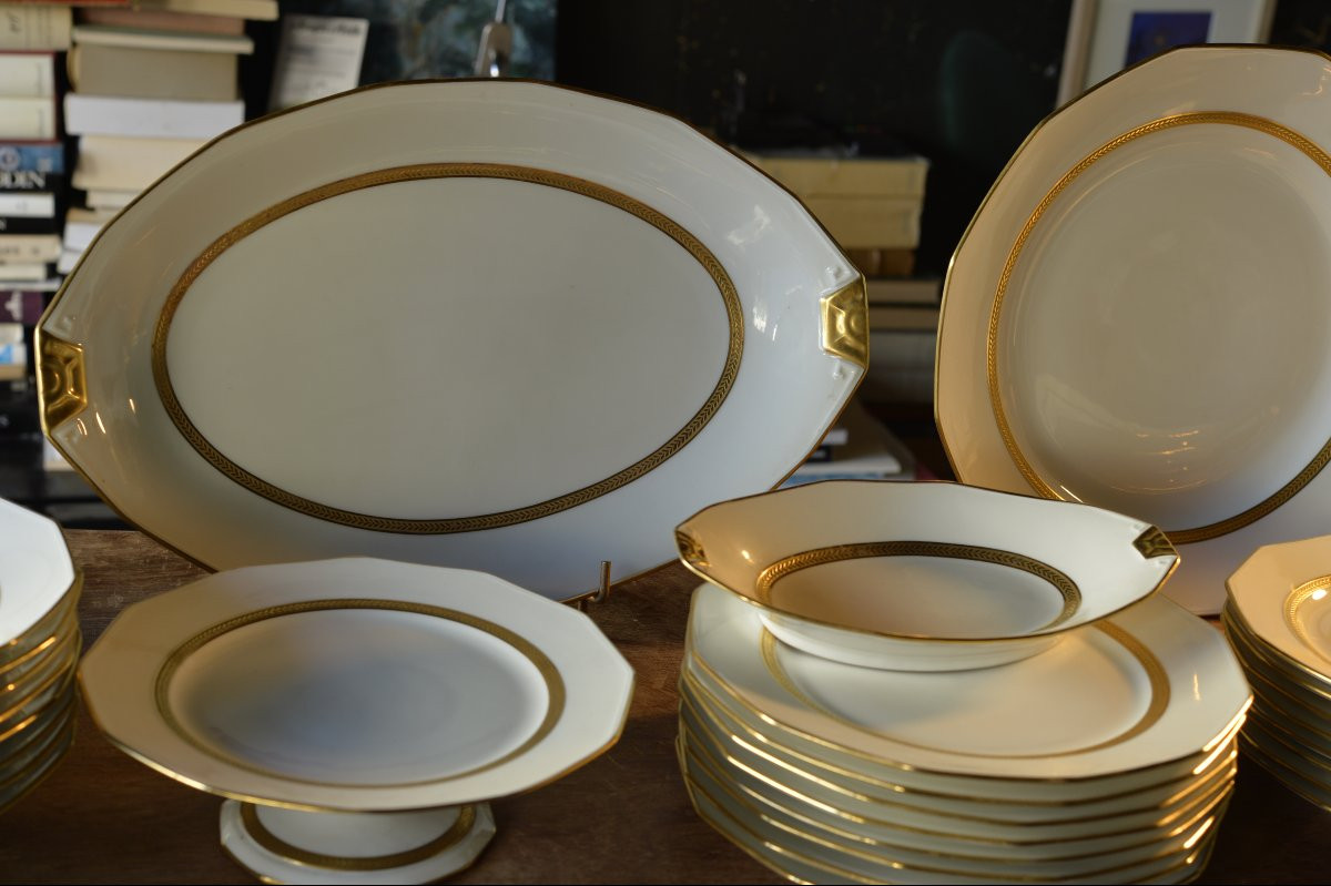 Service en porcelaine Legrand Limoges, circa 1930-photo-4