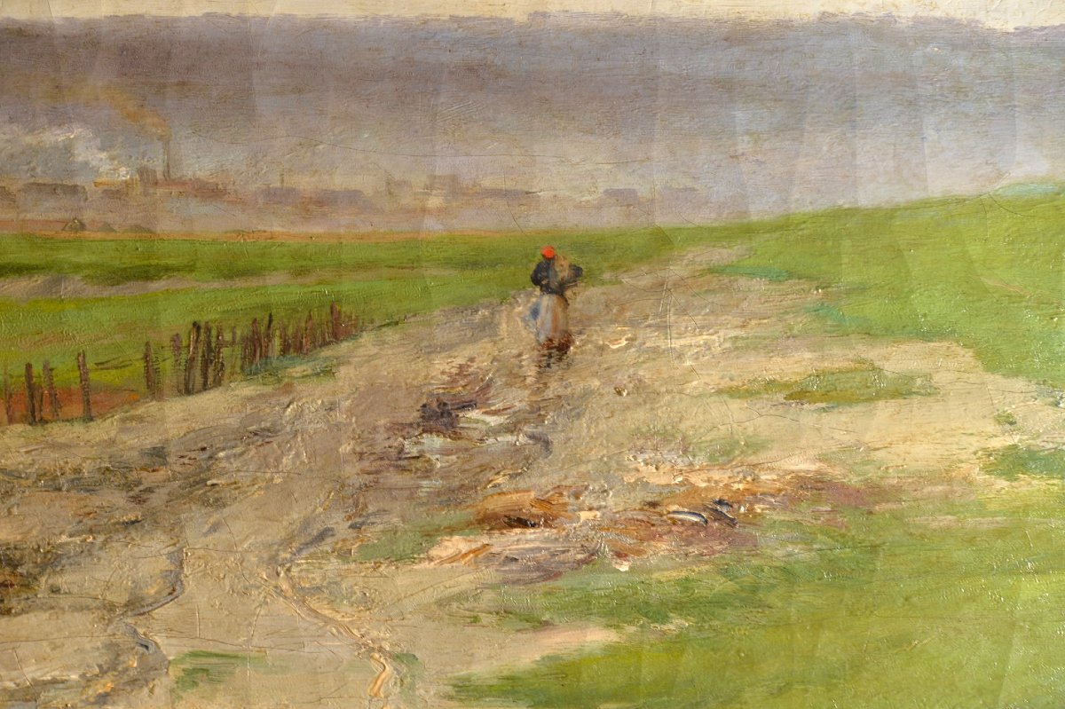 Paul Émile Raissiguier – Paysage animé, 1884-photo-4