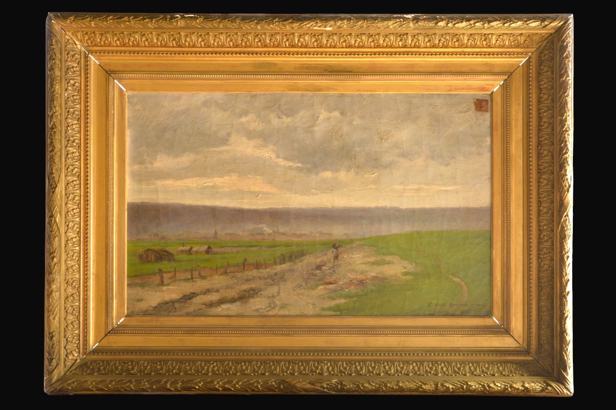 Paul Émile Raissiguier – Paysage animé, 1884