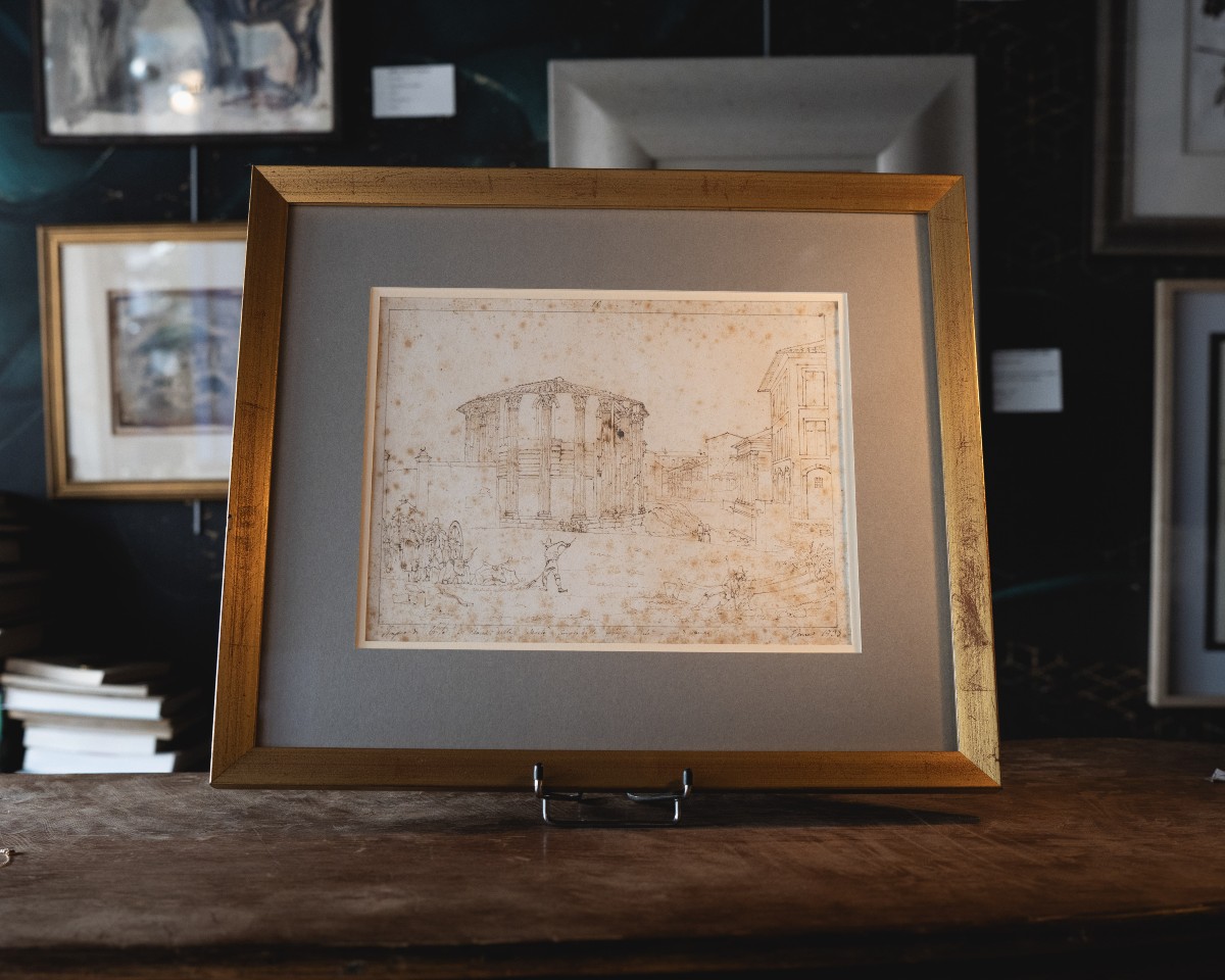 Anonymous, 19th Century - View Of Animated Rome