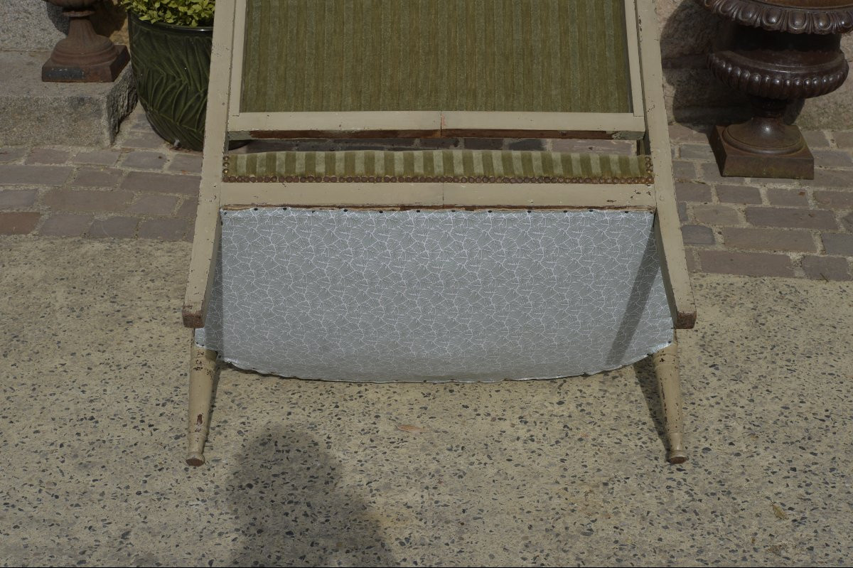 Directoire Period Marquise In Painted Wood - 18th Century-photo-4
